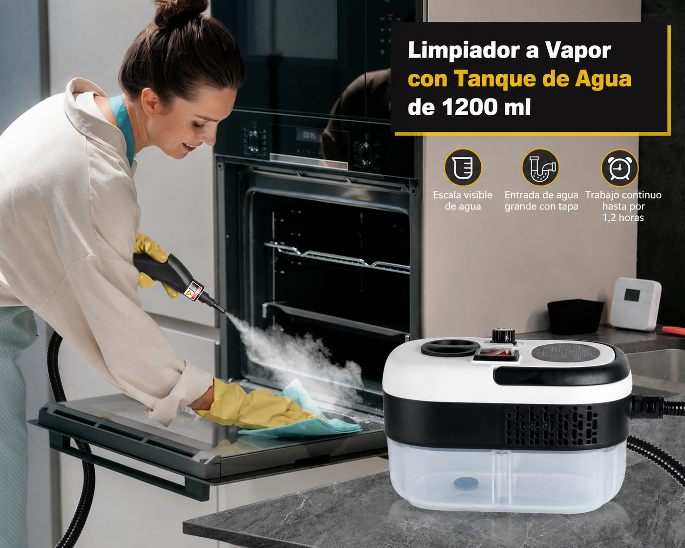 Maquina de Limpieza Vapor 2500w